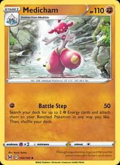 Medicham 100/196 Uncommon – Lost Origin Pokémon card