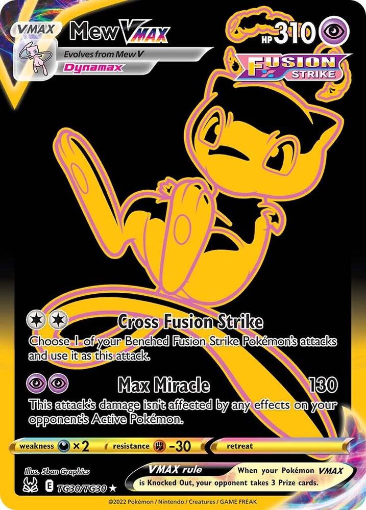 Mew VMAX TG30/TG30 Lost Origin Pokémon card