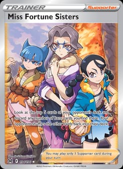 Miss Fortune Sisters 194/196 Ultra Rare – Lost Origin Pokémon card