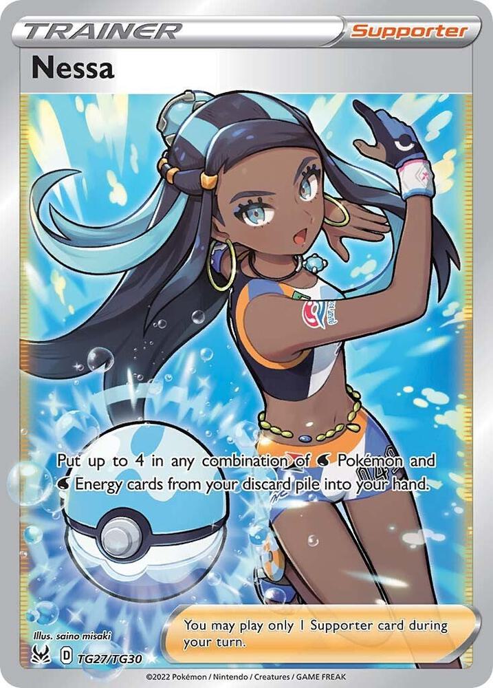 Nessa TG27/TG30 Lost Origin Pokémon card