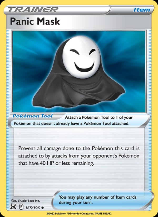 Panic Mask 165/196 Lost Origin Pokémon card
