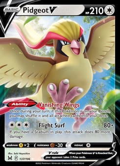 Pidgeot V 137/196 Ultra Rare – Lost Origin Pokémon card