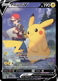 Pikachu V TG16/TG30 Ultra Rare – Lost Origin Pokémon card