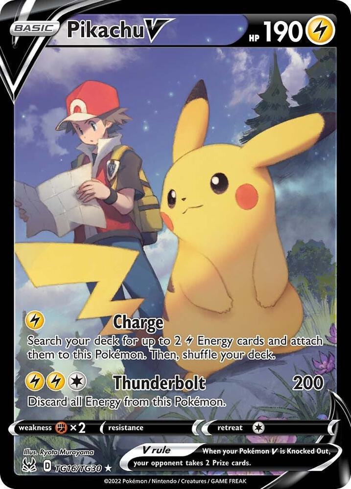 Pikachu V TG16/TG30 Lost Origin Pokémon card
