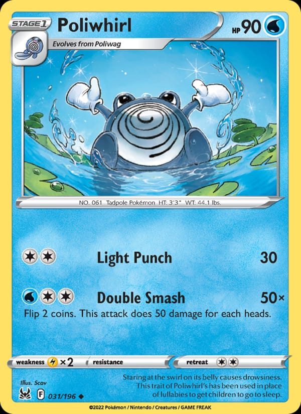 Poliwhirl 031/196 Lost Origin Pokémon card