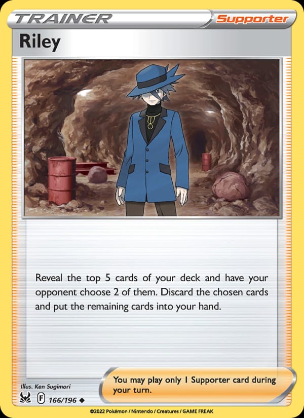 Riley 166/196 Lost Origin Pokémon card