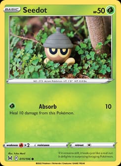Seedot 011/196 Common – Lost Origin Pokémon card