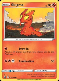 Slugma 021/196 Common – Lost Origin Pokémon card