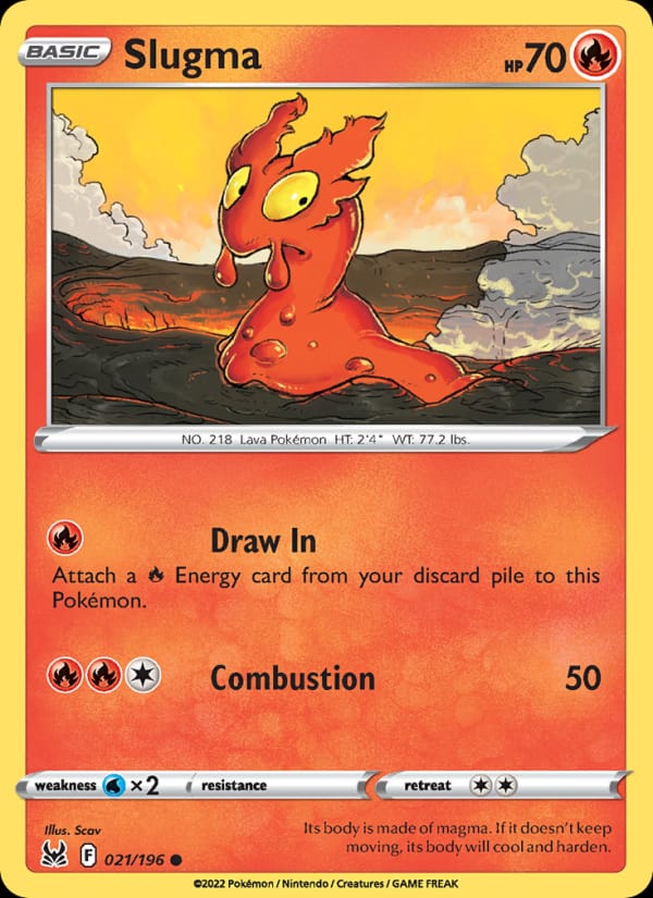Slugma 021/196 Lost Origin Pokémon card