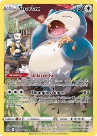 Snorlax TG10/TG30 Ultra Rare – Lost Origin Pokémon card