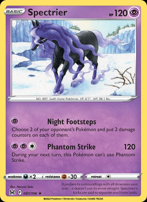 Spectrier 081/196 Lost Origin Pokémon card
