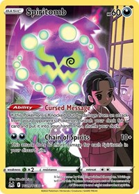 Spiritomb TG09/TG30 Ultra Rare – Lost Origin Pokémon card