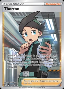 Thorton 195/196 Ultra Rare – Lost Origin Pokémon card