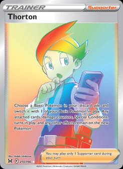 Thorton 210/196 Secret Rare – Lost Origin Pokémon card