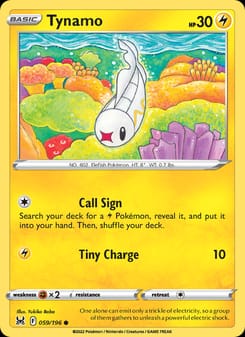 Tynamo 059/196 Common – Lost Origin Pokémon card