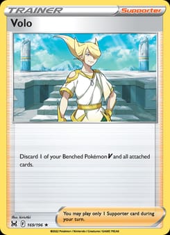 Volo 169/196 Holo Rare – Lost Origin Pokémon card