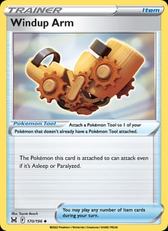 Windup Arm 170/196 Uncommon – Lost Origin Pokémon card