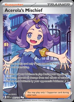 Acerola's Mischief 165/132 Ultra Rare – Mega Evolution Pokémon card