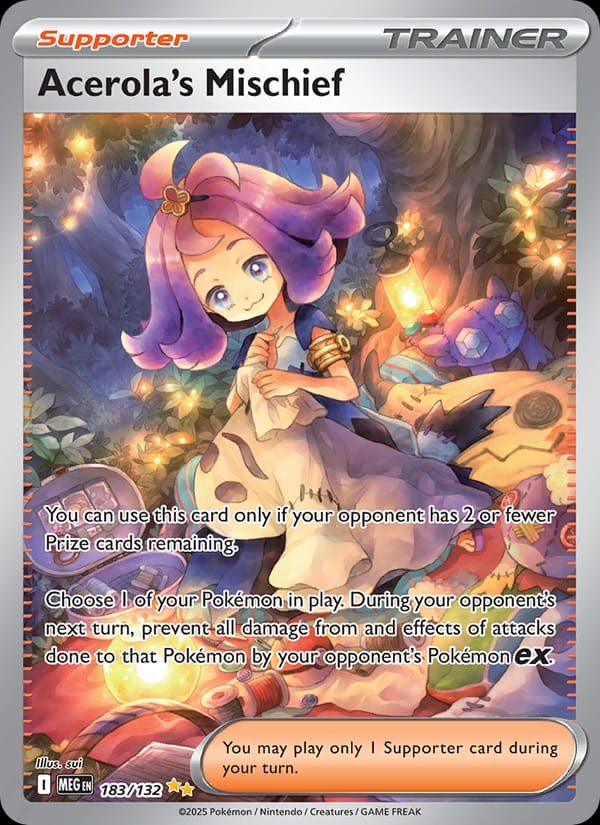 Acerola's Mischief 183/132 Mega Evolution Pokémon card