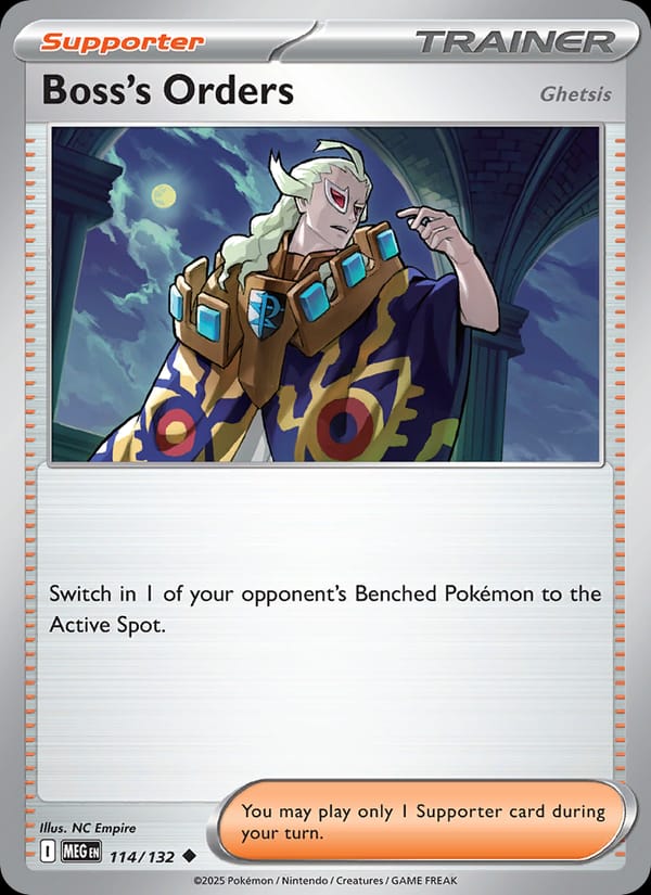 Boss's Orders 114/132 Mega Evolution Pokémon card