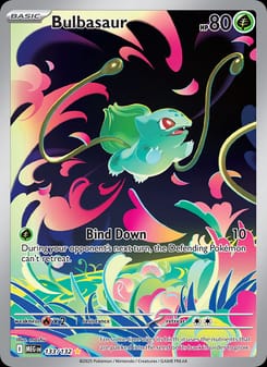 Bulbasaur 133/132 Illustration Rare – Mega Evolution Pokémon card