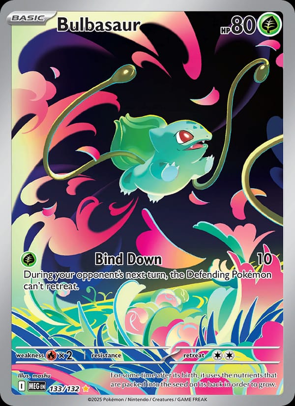 Bulbasaur 133/132 Mega Evolution Pokémon card
