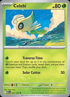Celebi 012/132 Uncommon – Mega Evolution Pokémon card