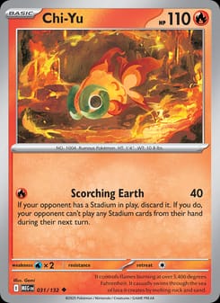 Chi-Yu 031/132 Uncommon – Mega Evolution Pokémon card