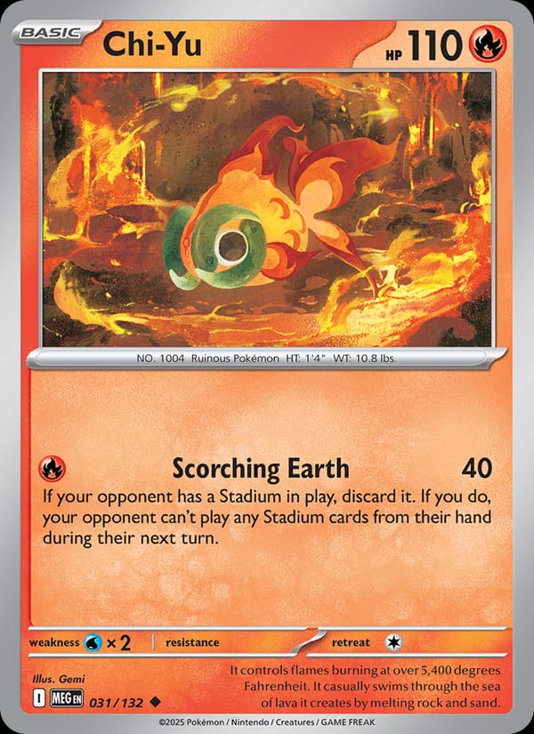 Chi-Yu 031/132 Mega Evolution Pokémon card