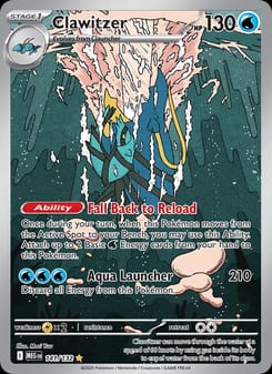 Clawitzer 141/132 Illustration Rare – Mega Evolution Pokémon card