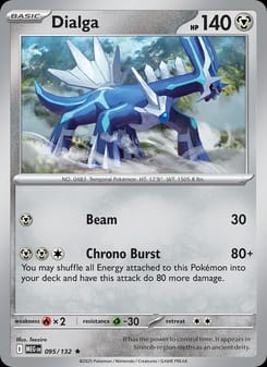 Dialga 095/132 Rare – Mega Evolution Pokémon card