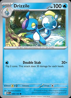 Drizzile 040/132 Common – Mega Evolution Pokémon card