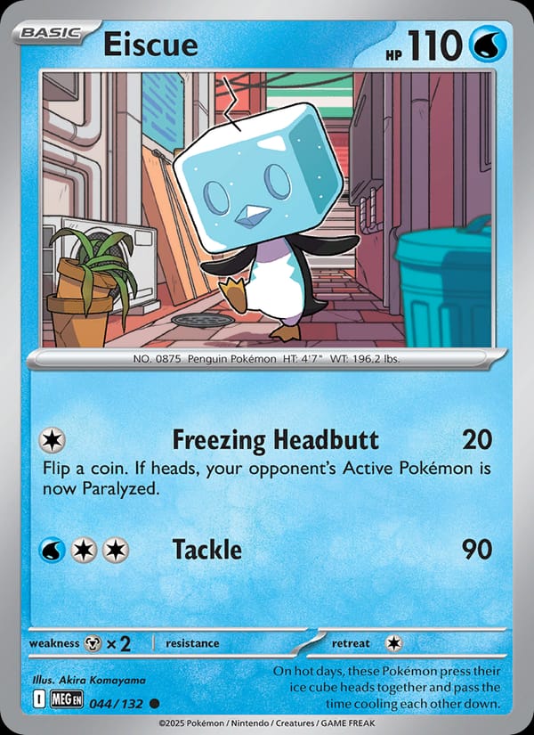 Eiscue 044/132 Mega Evolution Pokémon card