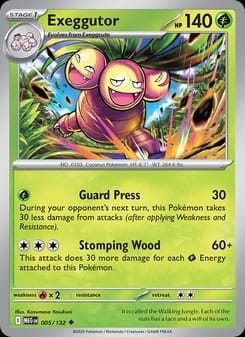 Exeggutor 005/132 Uncommon – Mega Evolution Pokémon card