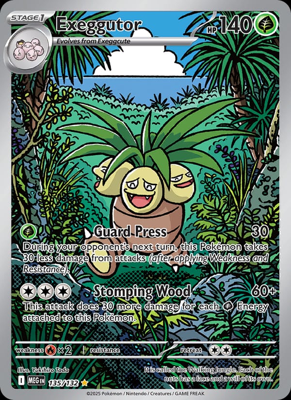 Exeggutor 135/132 Mega Evolution Pokémon card