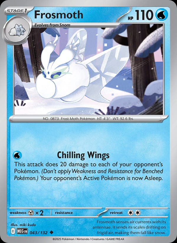 Frosmoth 043/132 Mega Evolution Pokémon card
