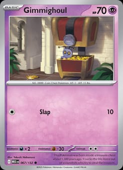 Gimmighoul 067/132 Common – Mega Evolution Pokémon card