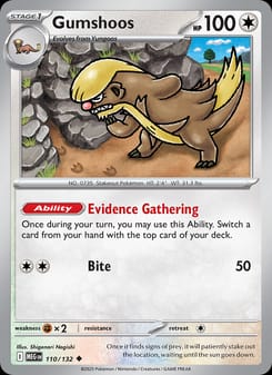 Gumshoos 110/132 Uncommon – Mega Evolution Pokémon card