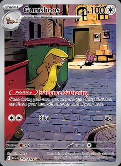 Gumshoos 153/132 Illustration Rare – Mega Evolution Pokémon card