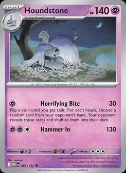 Houndstone 066/132 Uncommon – Mega Evolution Pokémon card