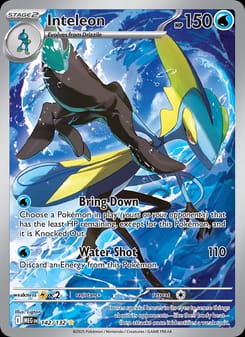 Inteleon 142/132 Illustration Rare – Mega Evolution Pokémon card