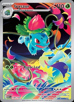 Ivysaur 134/132 Illustration Rare – Mega Evolution Pokémon card