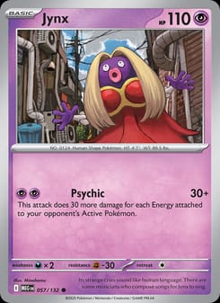 Jynx 057/132 Common – Mega Evolution Pokémon card