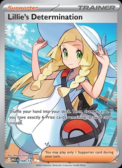 Lillie's Determination 169/132 Ultra Rare – Mega Evolution Pokémon card