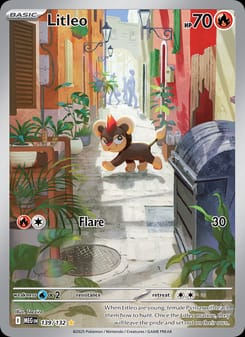 Litleo 139/132 Illustration Rare – Mega Evolution Pokémon card