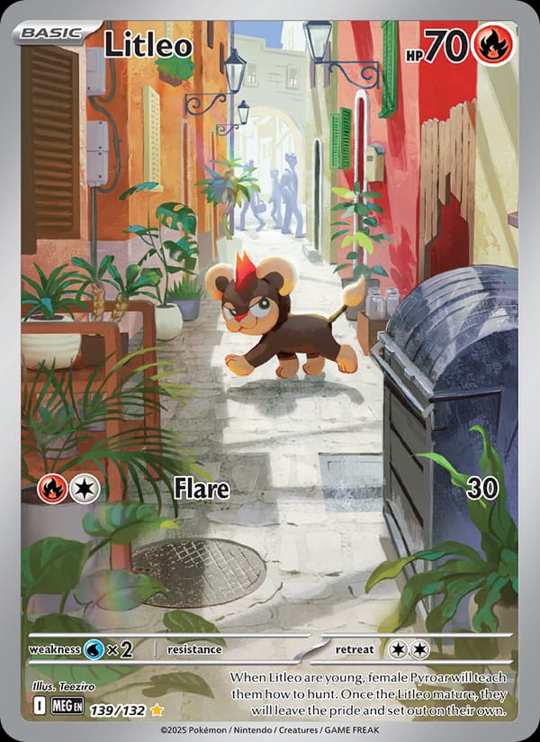Litleo 139/132 Mega Evolution Pokémon card