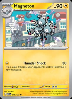 Magneton 046/132 Common – Mega Evolution Pokémon card