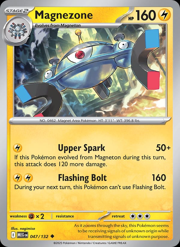 Magnezone 047/132 Mega Evolution Pokémon card
