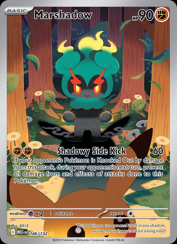 Marshadow 146/132 Mega Evolution Pokémon card