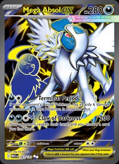 Mega Absol ex 161/132 Ultra Rare – Mega Evolution Pokémon card